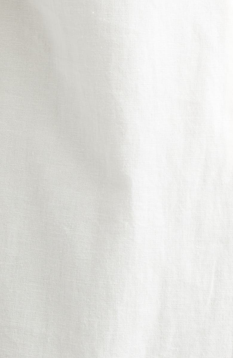 Veronica Beard Amberg Cotton & Linen Eylet Minidress, Alternate, color, Dove