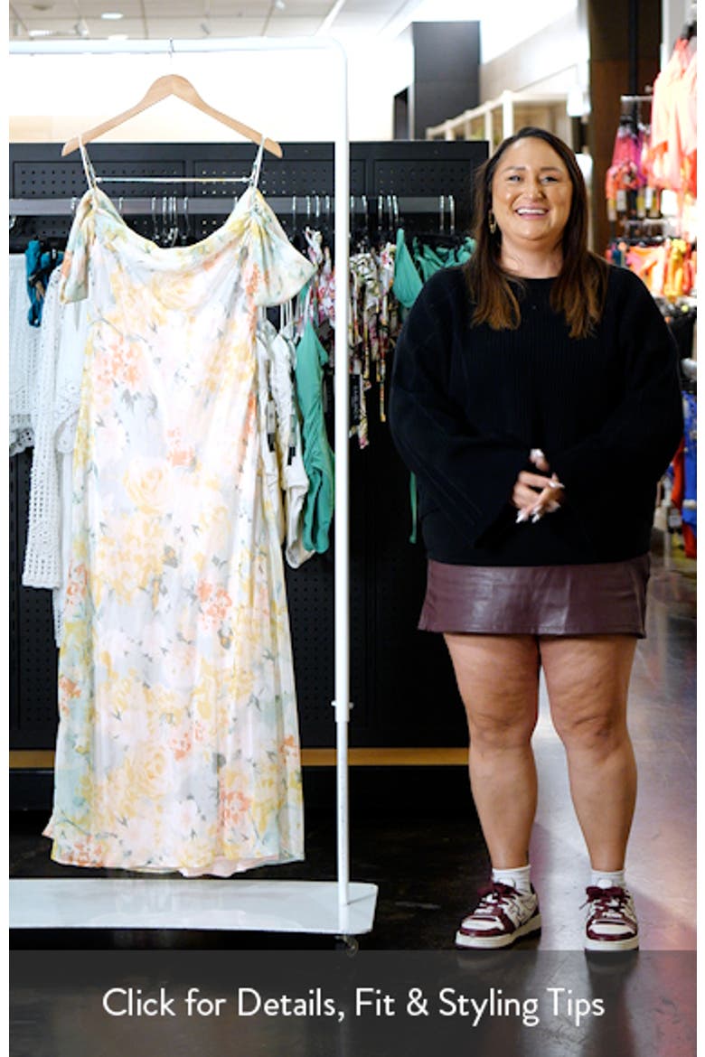 Esther Floral Cold Shoulder Midi Dress video