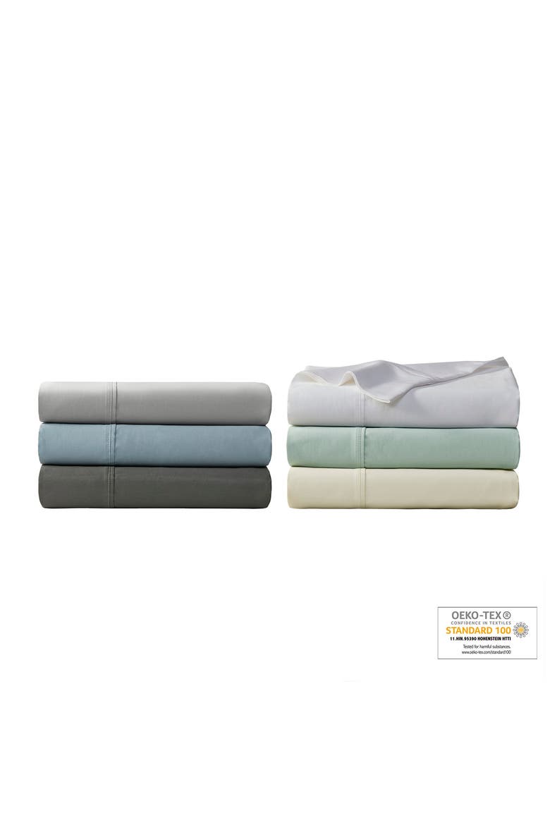 1000 Thread Count Temperature Regulating Antimicrobial 4 Piece Sheet Set, Alternate, color, WHITE