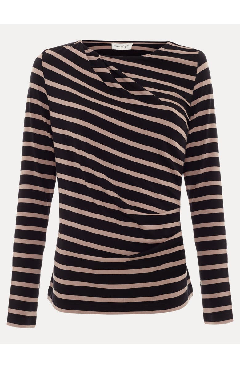 Phase Eight Everly Stripe Top, Alternate, color, Black