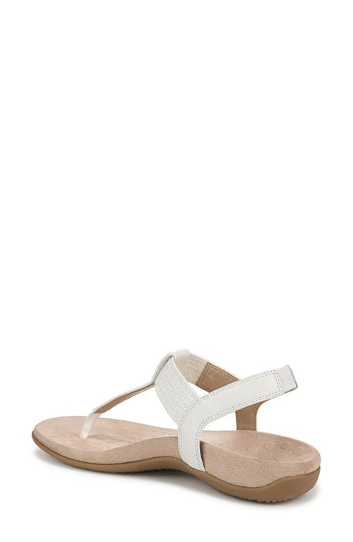 Vionic Brea T-strap Sandal In White