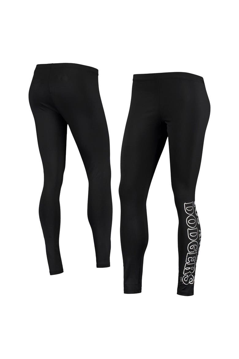 Women's G-III 4Her by Carl Banks Black Los Angeles Dodgers Stadium Lightweight Leggings, Main, color, Black