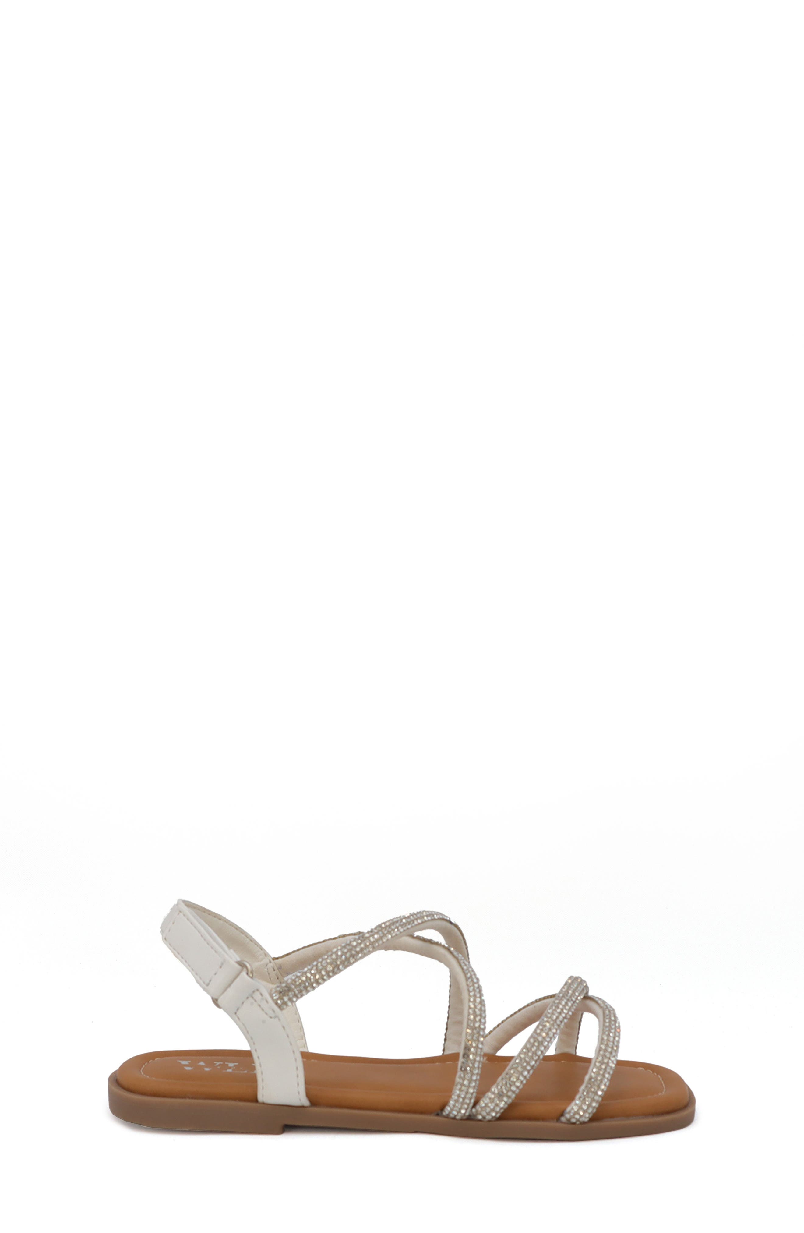 YOKI Kids' Pamela Crystal Embellished Sandal, Alternate, color, 