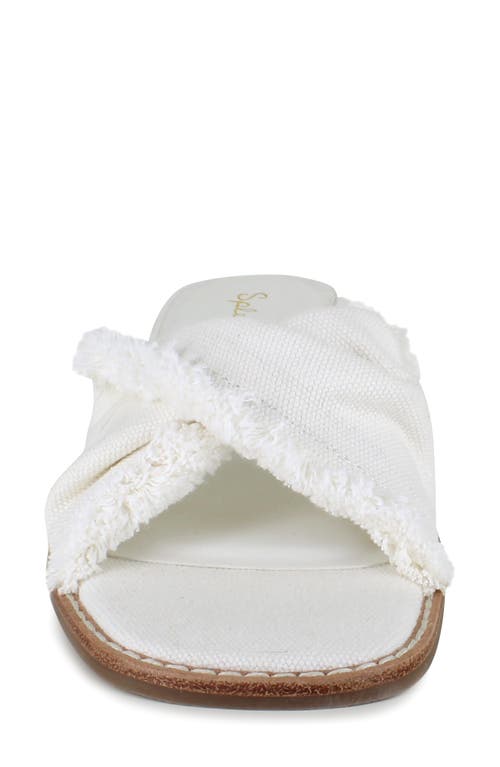Splendid Brooklyn Slide Sandal In White Sand