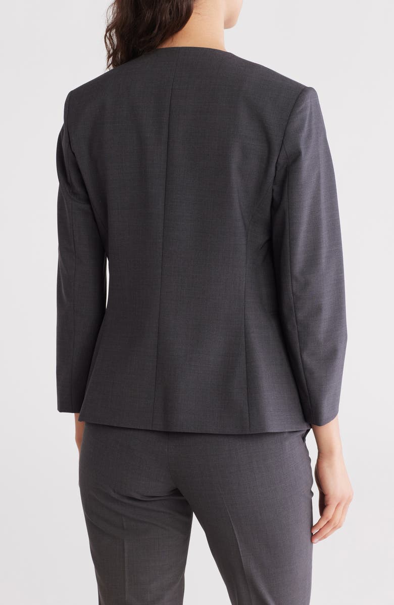 Theory Lindrayia Stretch Wool Blazer Jacket, Alternate, color, Charcoal