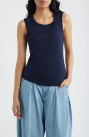 CITY BLUES Layered Look Tank