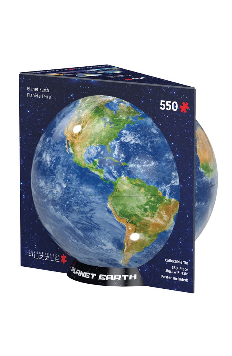 Eurographics Puzzle Tin Planet Earth 550 Piece, Main, color, Multicolored