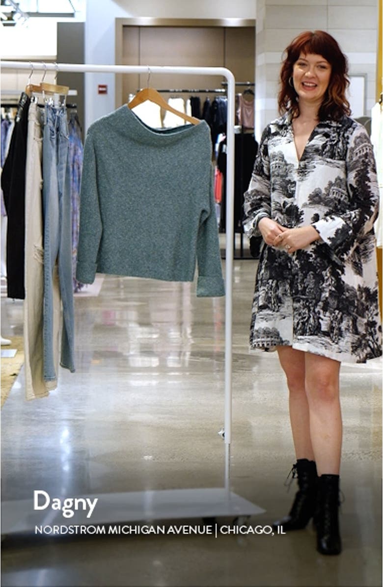 One-Shoulder Rib Sweater, sales video thumbnail