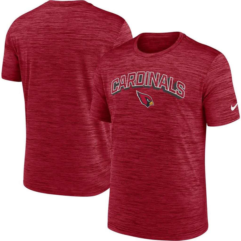 Nike Men's Cardinal Arizona Cardinals Velocity Performance T-shirt In Red