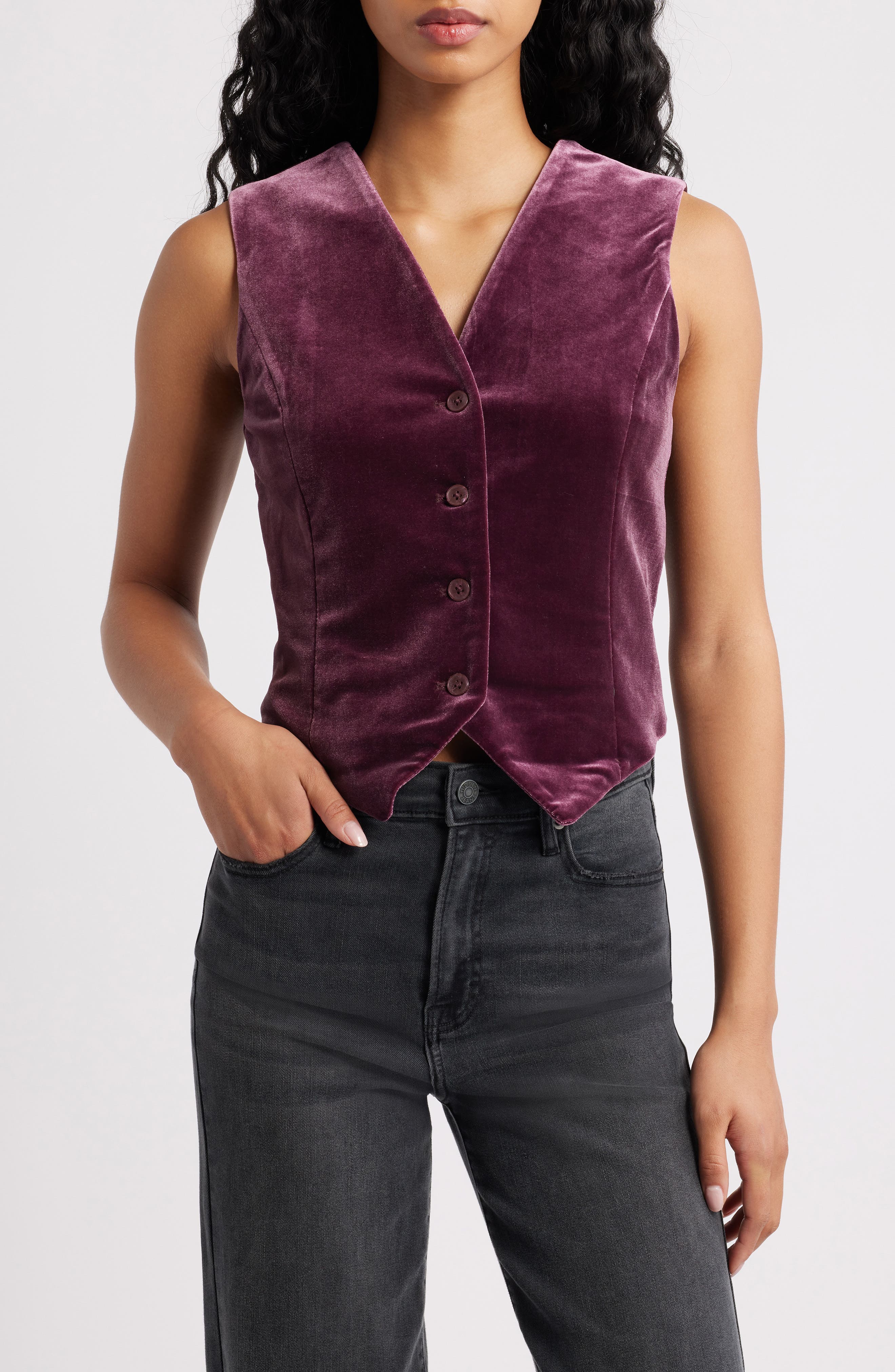 VERO MODA Shanna Velvet Vest