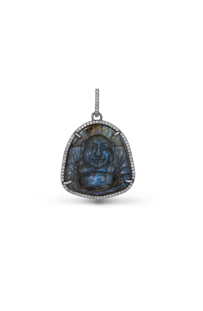 Sheryl Lowe Labradorite Buddha Pendant, Main, color, Labradorite