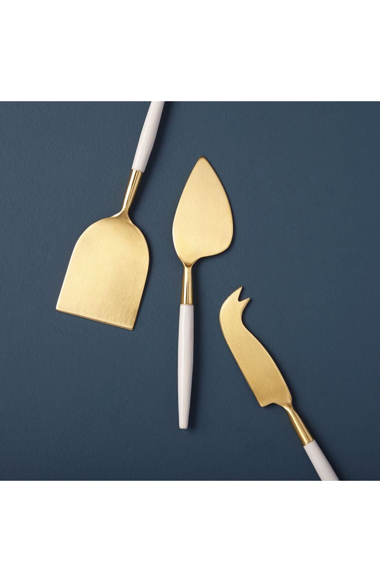 Be Home Cheese Knife - Set of 3, Alternate, color, White