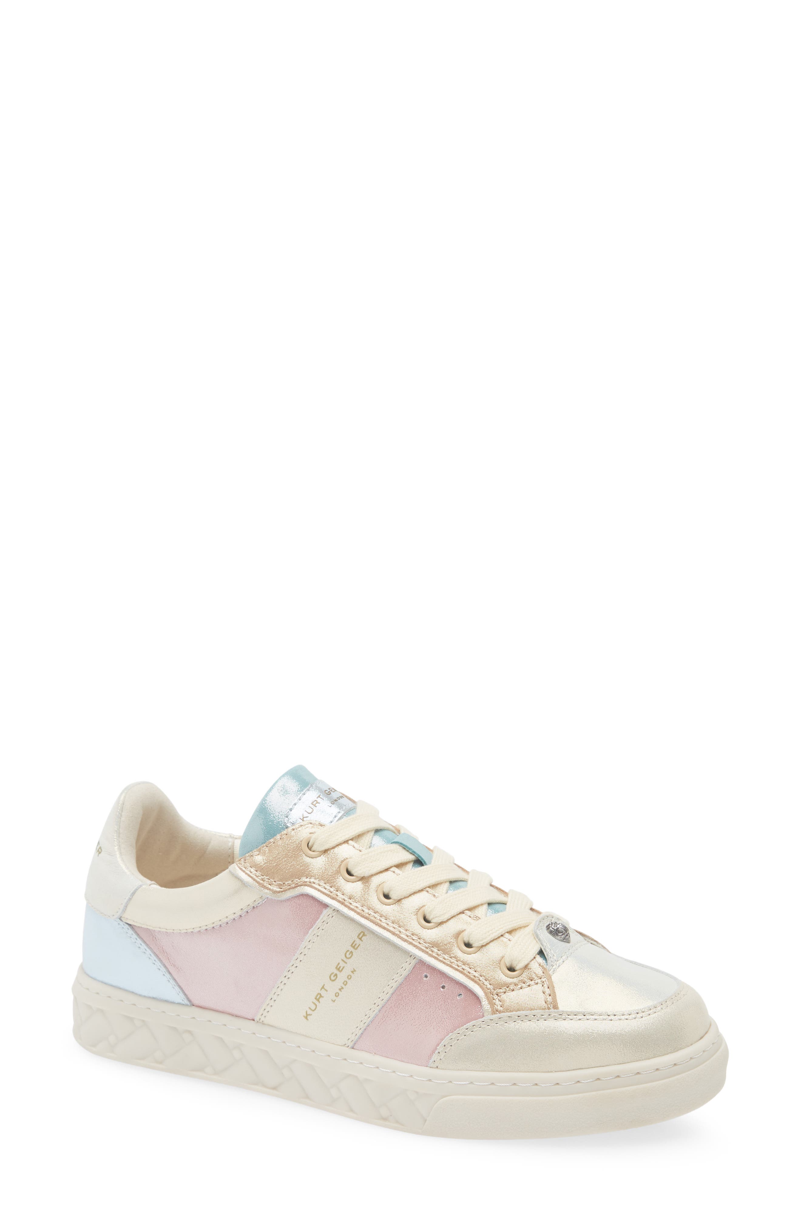 Kurt Geiger London Kensington Slim Cupsole Sneaker, Main, color, Metal Comb