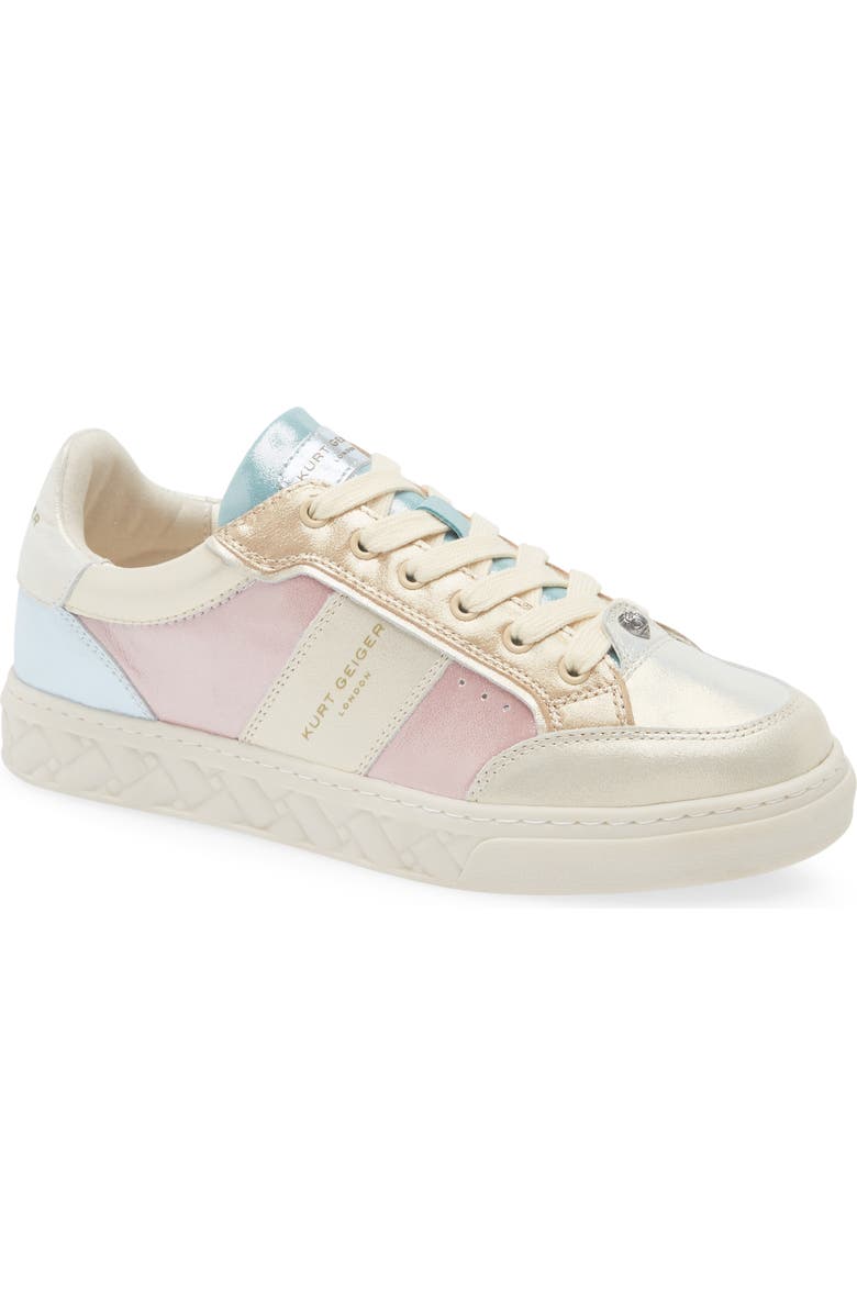 Kurt Geiger London Kensington Slim Cupsole Sneaker, Main, color, Metal Comb