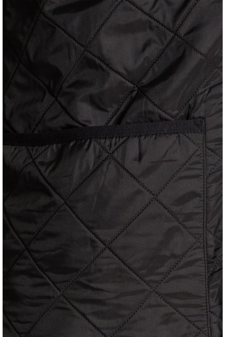 'Polarquilt' Relaxed Fit Zip-In Liner Vest, Alternate, color, BLACK