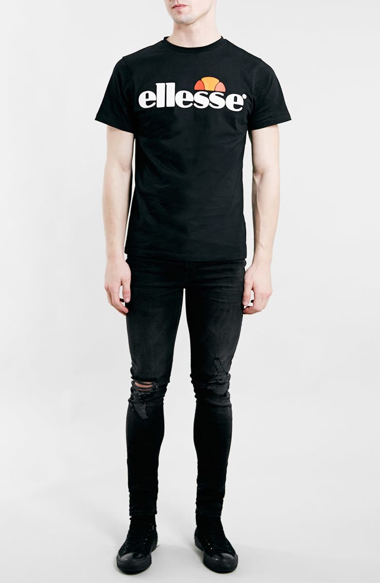 Topman Ripped Spray On Skinny Jeans, Alternate, color,