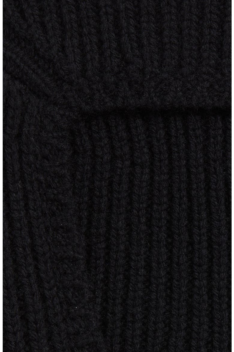Sphinx Skull Rib Virgin Wool Balaclava, Alternate, color, BLACK