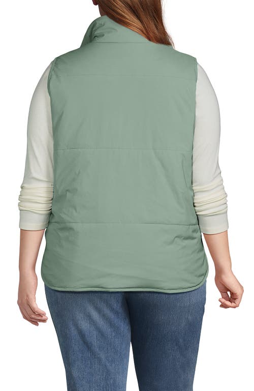 Lands' End Wanderfree Insulated Vest In Lily Pad Green
