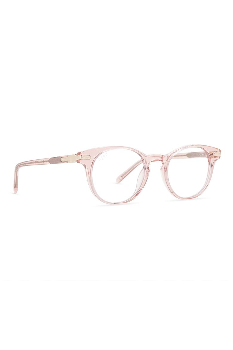 Tali 48mm Round Optical Glasses, Alternate, color, AZALEA CRYSTAL / CLEAR