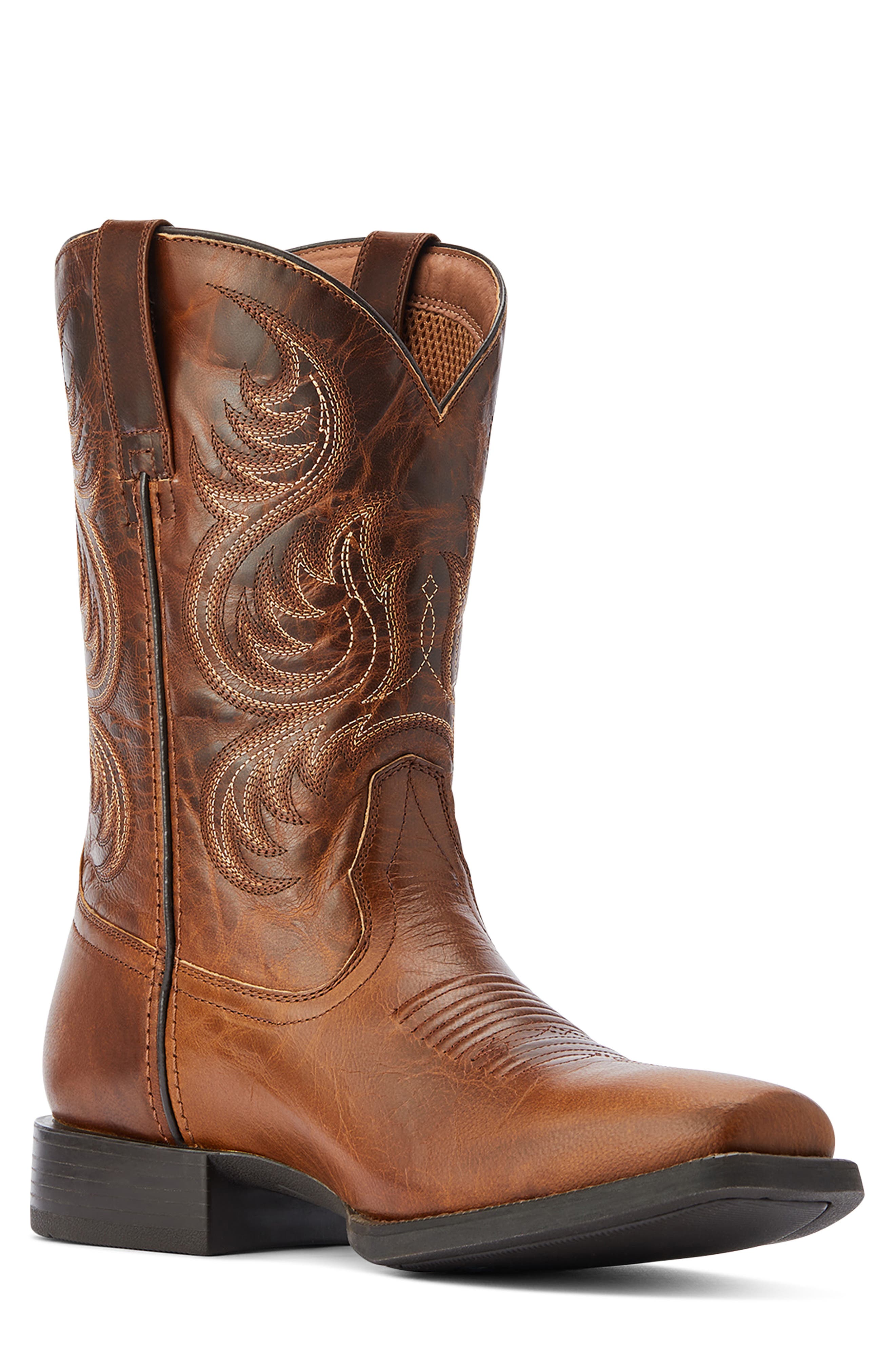 Ariat Sport Boss Man Western Boot, Main, color, Rich Cognac
