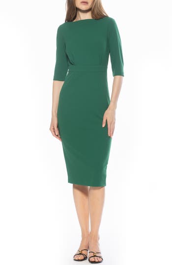 Alexia Admor Seraphina Sheath Dress In Green
