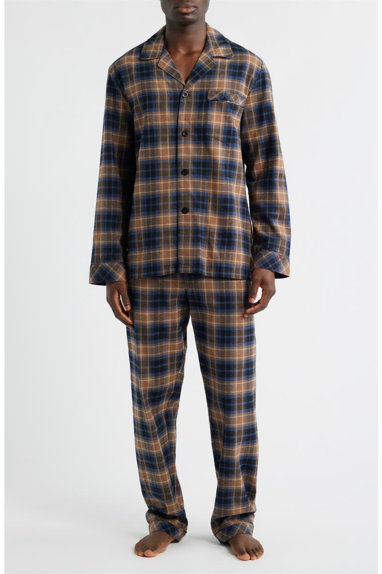 Time Out Flannel Pajamas, Main, color, SIENNA