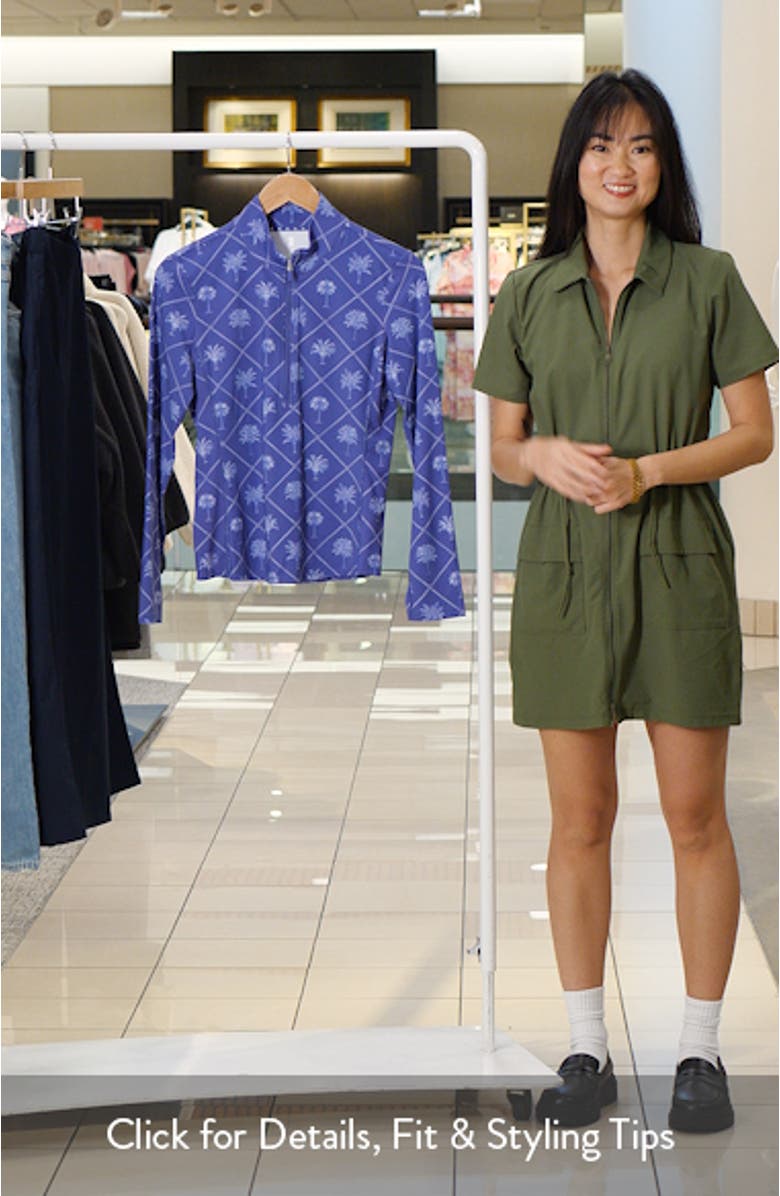 IslandZone<sup>®</sup> Abby Getaway Frong Quarter Zip Top, sales video thumbnail