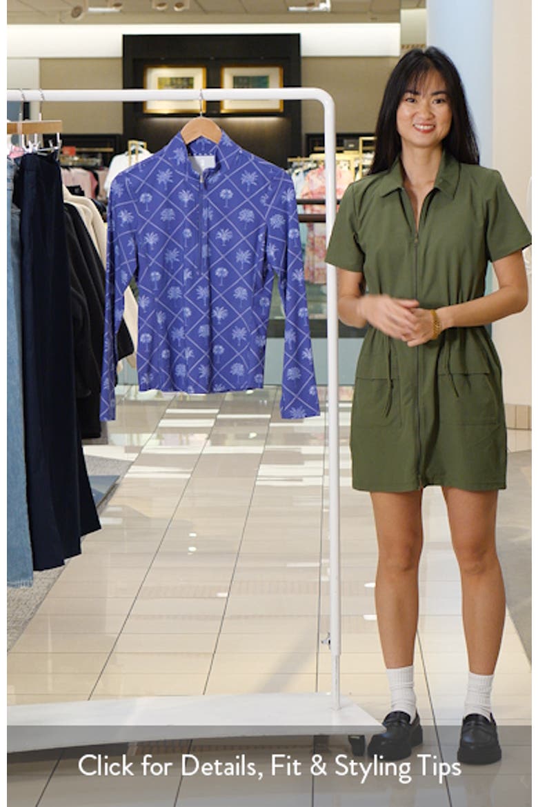 IslandZone® Abby Getaway Frong Quarter Zip Top video