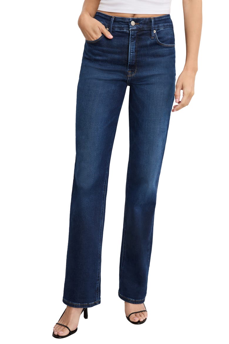 Soft-Tech Straight Leg Jeans, Main, color, INDIGO572