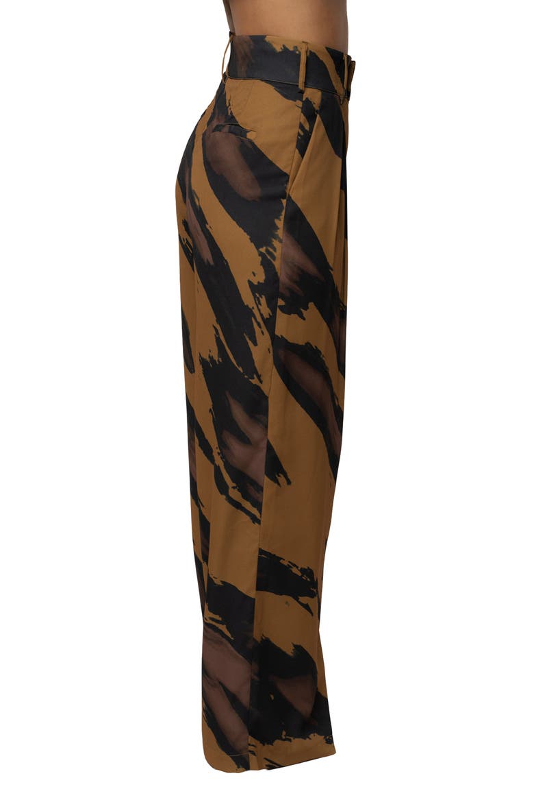Soft Pleated Trouser, Alternate, color, Gold Dusk