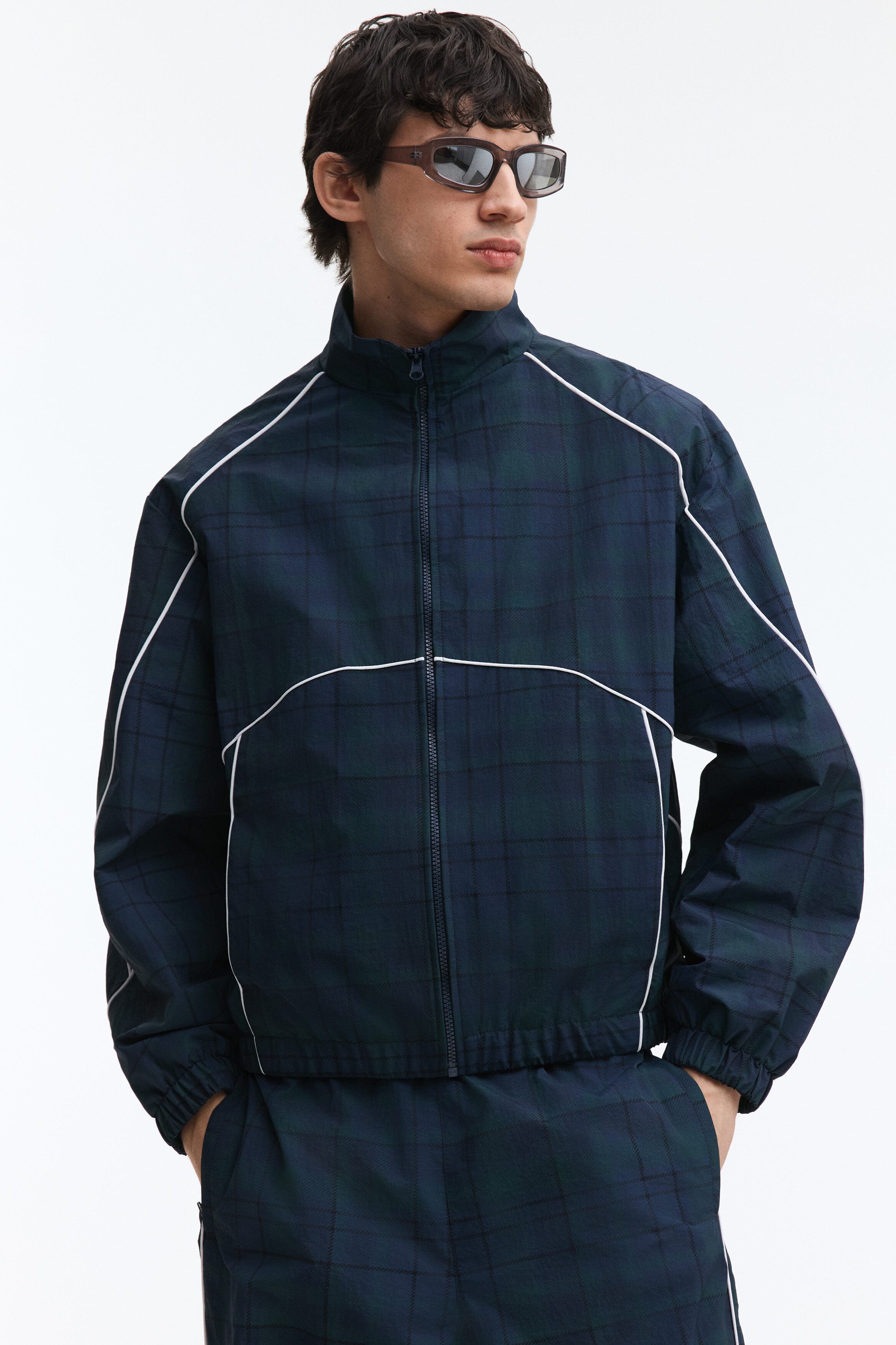 Nylon track jacket
