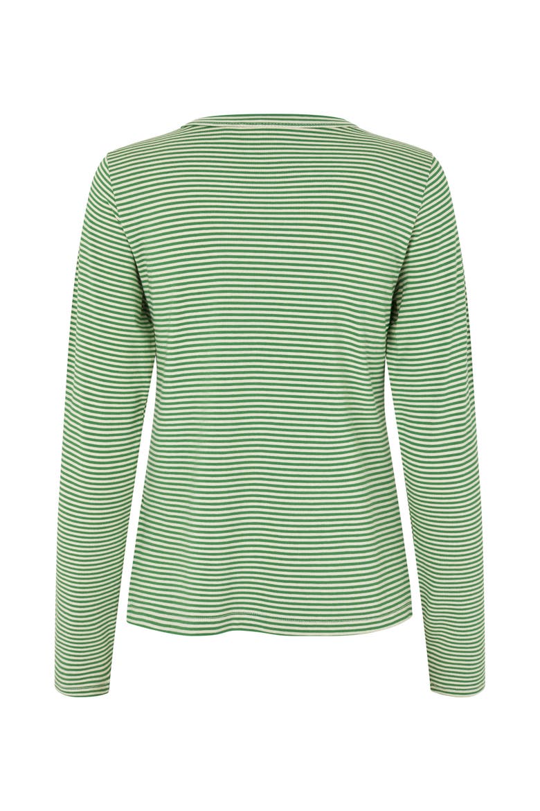 MaDaritha Striped Long Sleeve T-Shirt, Alternate, color, Mint Green