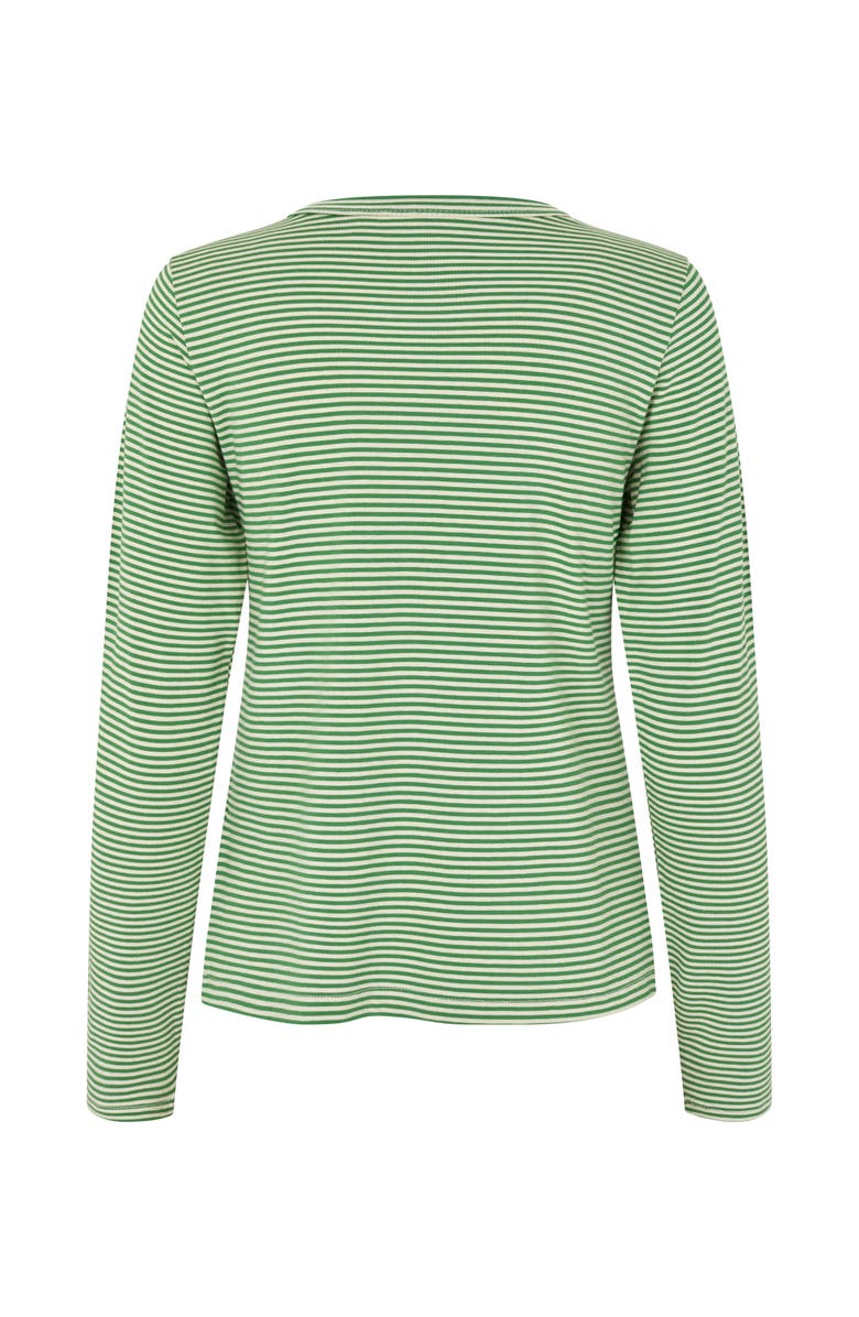 Masai Copenhagen MaDaritha Striped Long Sleeve T-Shirt, Alternate, color, Mint Green