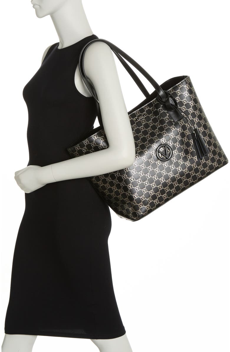 VALENTINO BY MARIO VALENTINO Soho Monogram Leather Tote Bag, Alternate, color,