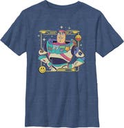 Toy Story 5 Boy's Toy Story 5 Buzz Smile Emoticon Graphic T-Shirt