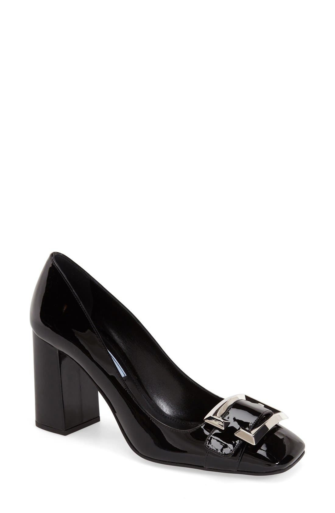 Block Heel Pump, Main, color, BLACK PATENT