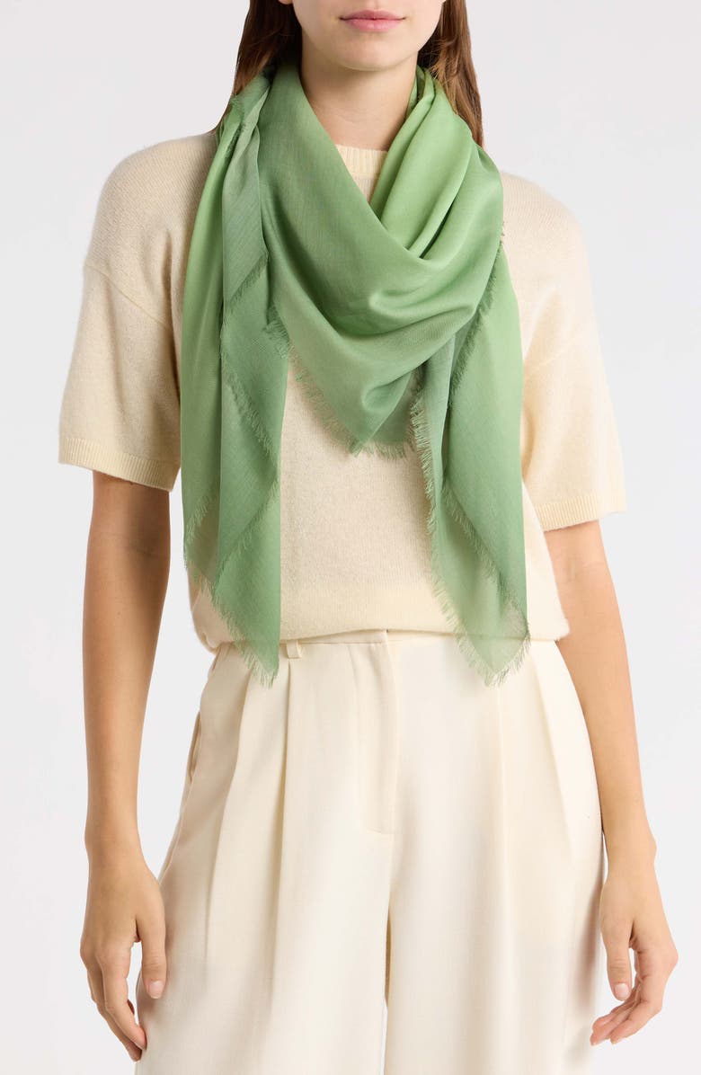 Nordstrom Ombré Scarf, Main, color, Green Ombre