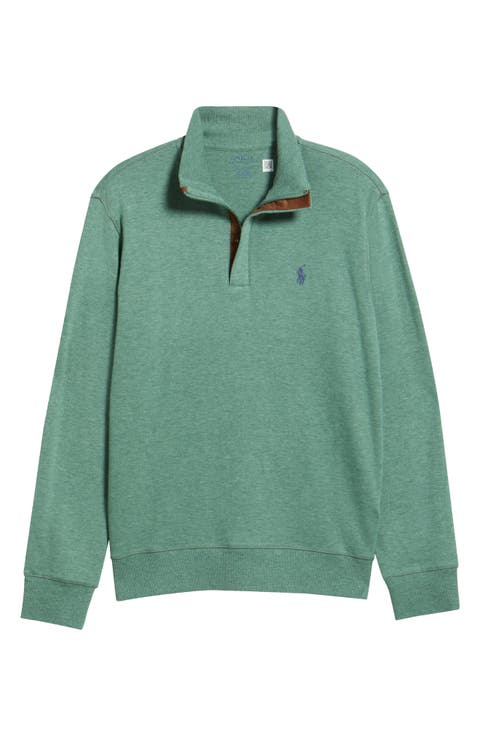 Luxury Cotton Blend Quarter Zip Pullover