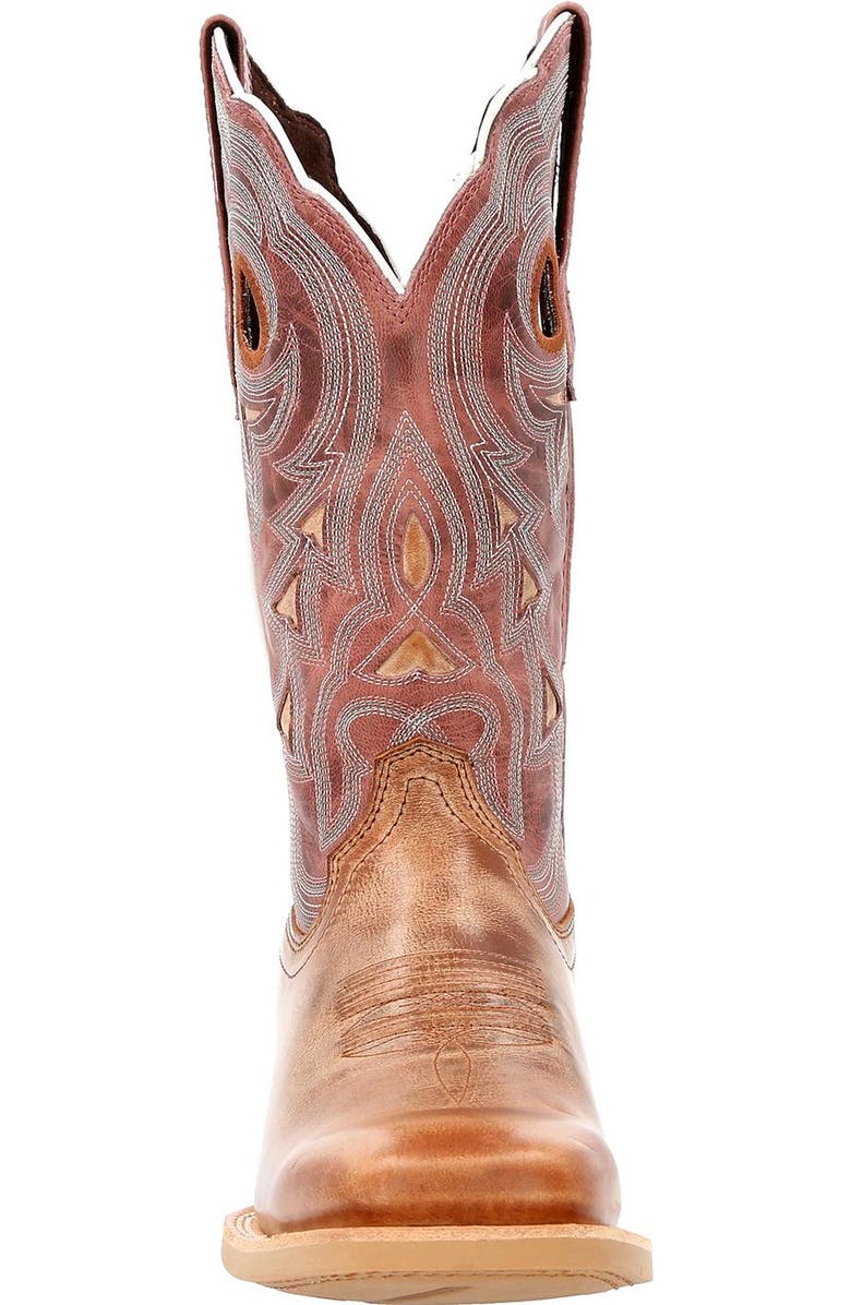 DURANGO Women's Burnished Rose Western Boot, Alternate, color, Dusty Brown Sky Blue