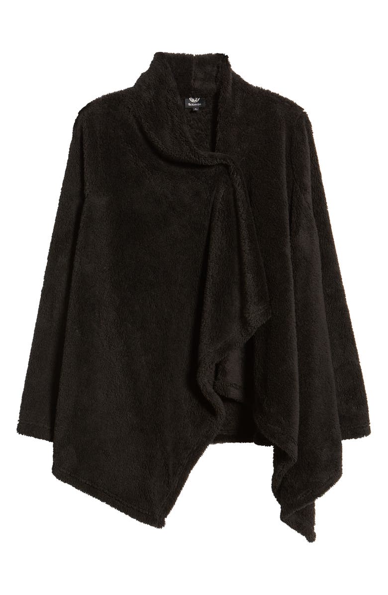 Bobeau Drape Front Faux Fur Cardigan, Alternate, color,