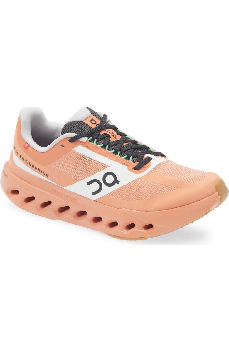 On Cloudsurfer Next Z5 Running Shoe, Main, color, Canyon/ White