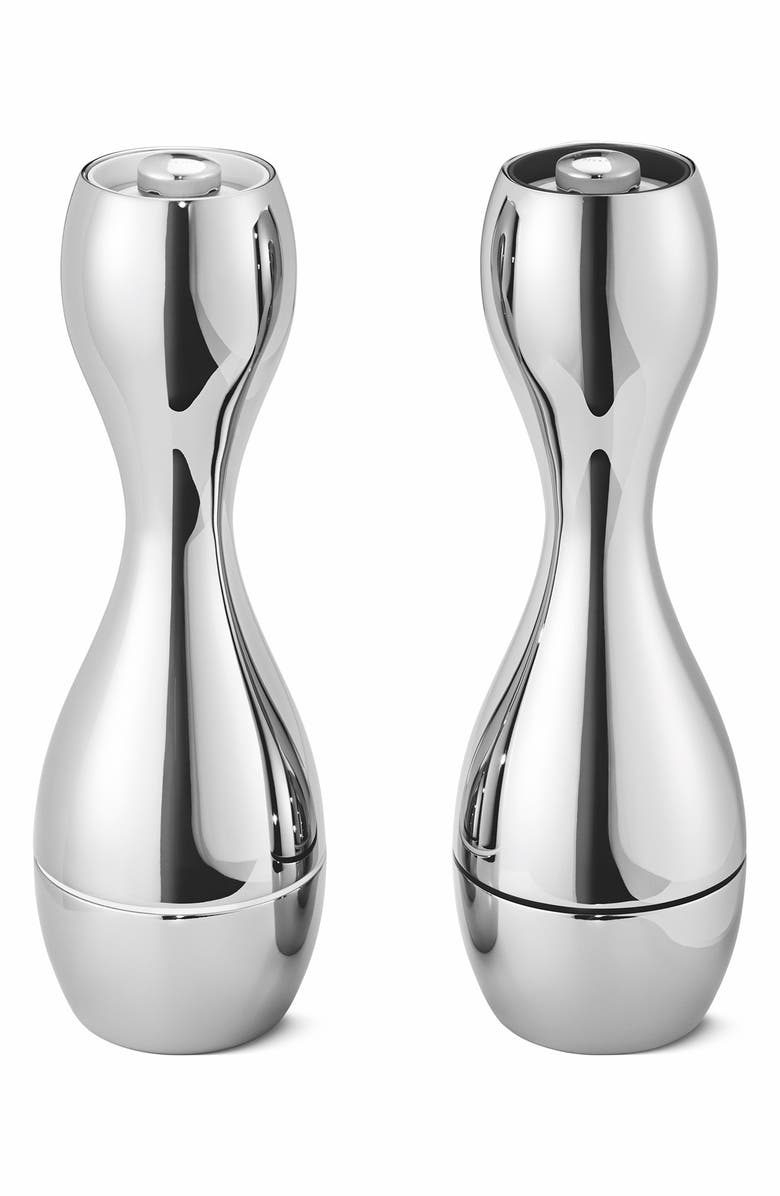 Georg Jensen Cobra Stainless Steel Salt & Pepper Mill Set, Main, color, 
