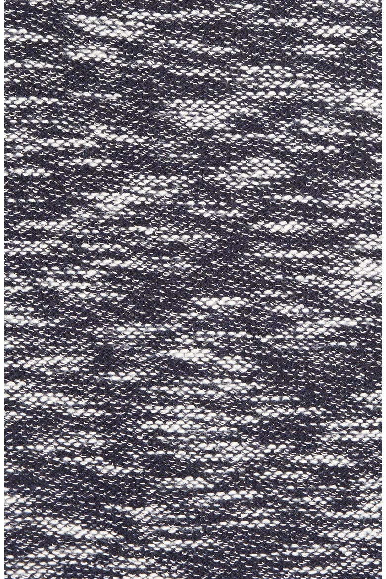 Knit Cowl Neck Tunic, Alternate, color, NAVY INDIGO TWEED PATTERN