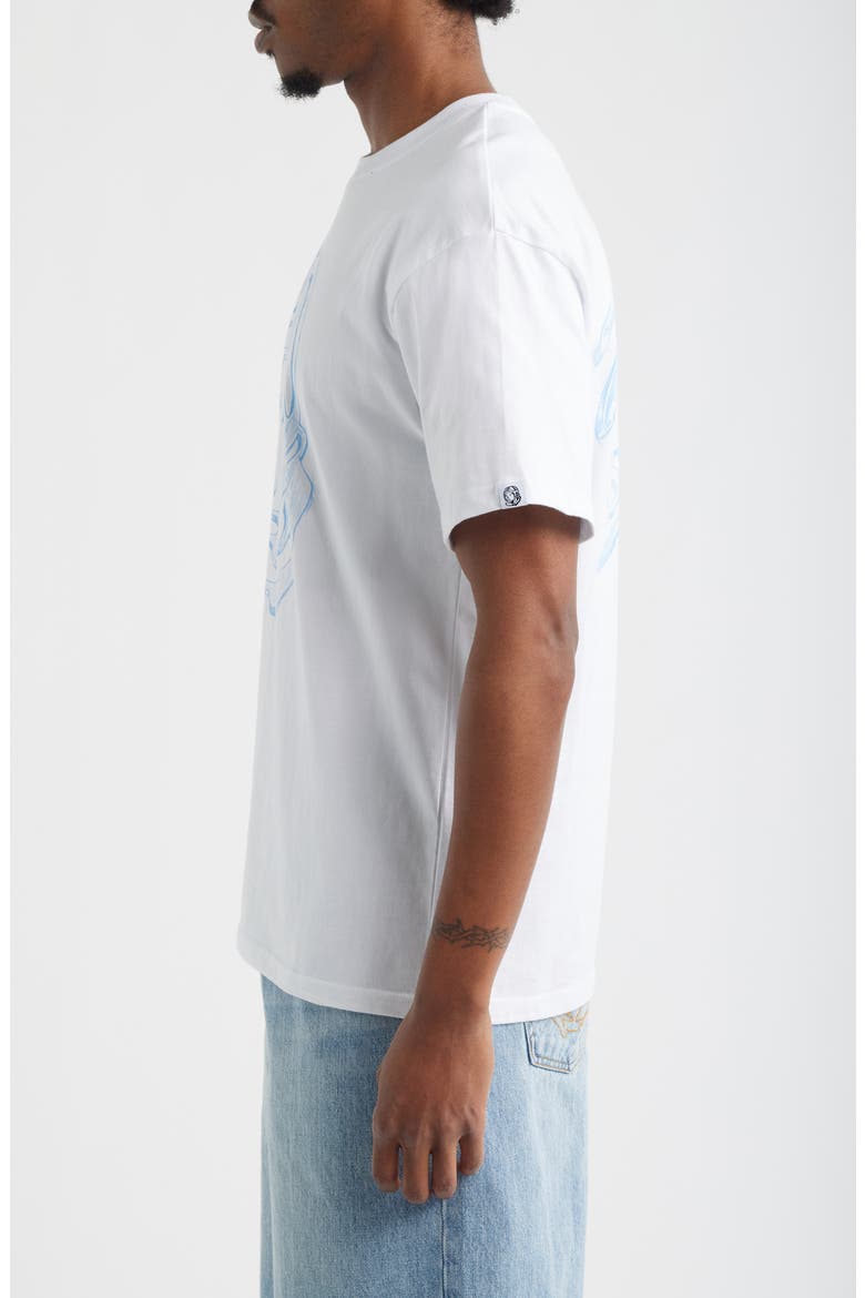 Helmet Sketch Graphic T-Shirt, Alternate, color, WHITE