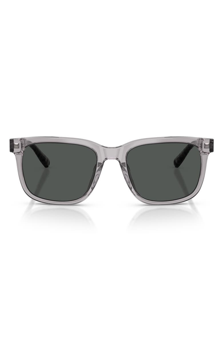 Brooks Brothers 55mm Square Sunglasses, Main, color, Grey / Dark Grey