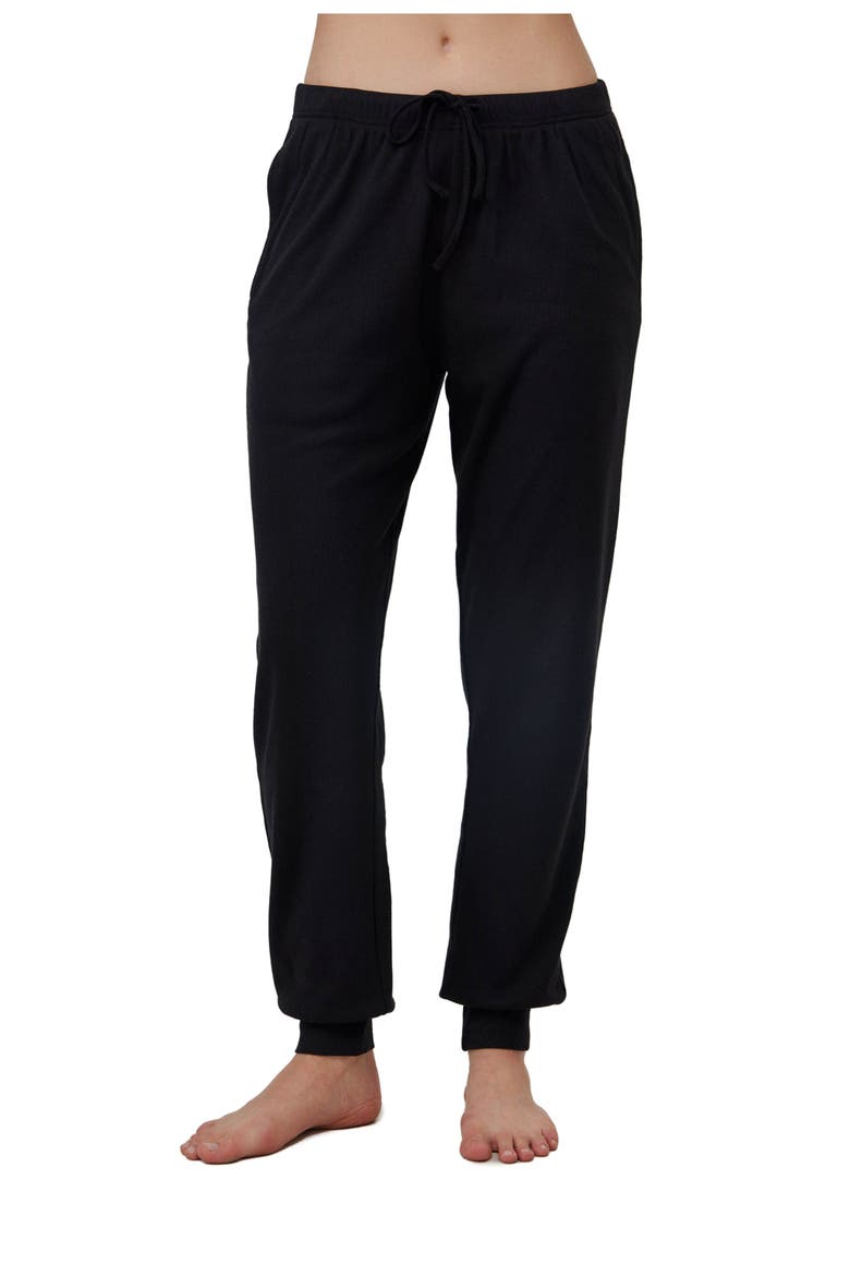 Sandy Days Loungewear Jogger Bottoms, Main, color, Black