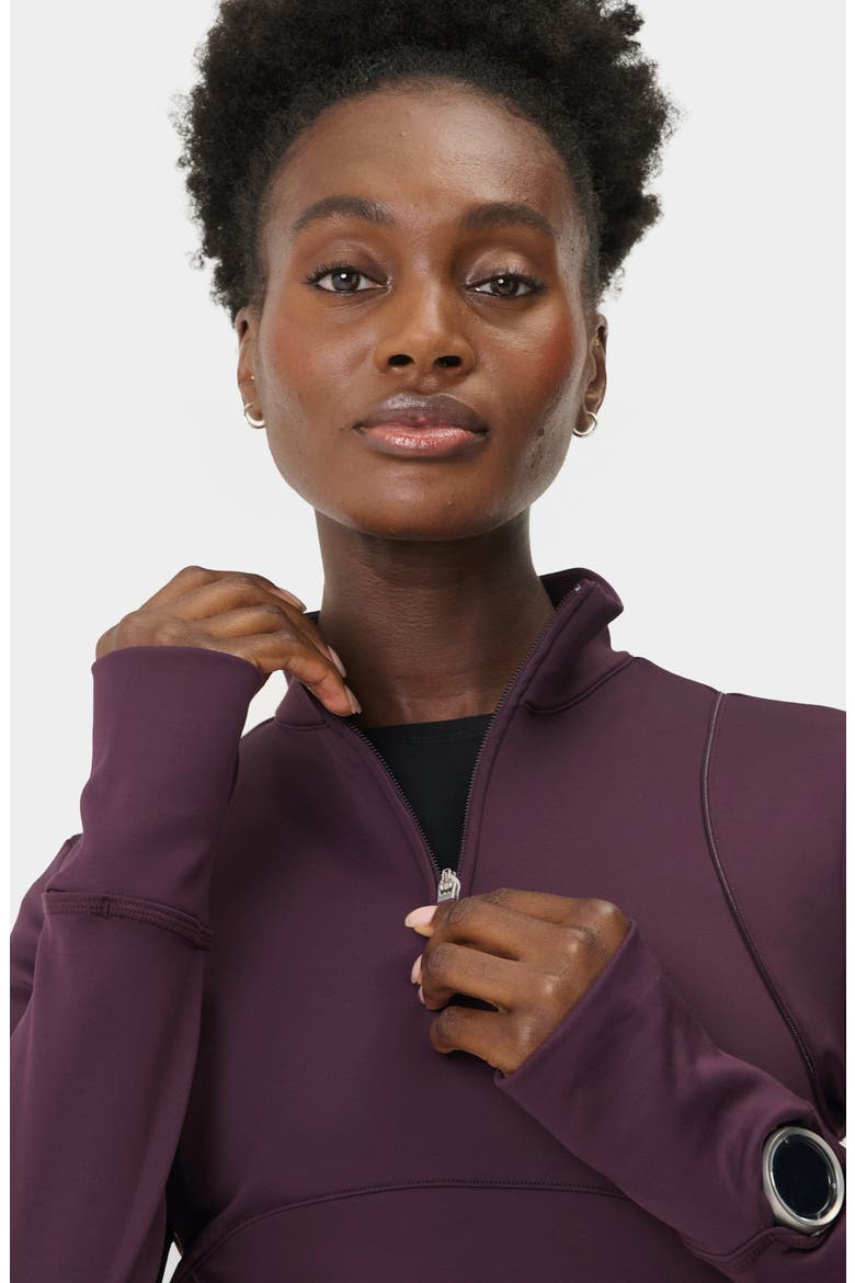 Therma Midlayer Half Zip Jacket, Alternate, color, NEPTUNE PURPLE
