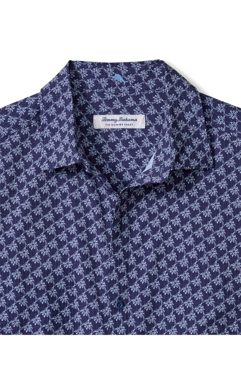 Tommy Bahama Bahama Coast Tropic Geoscape IslandZone<sup>®</sup> Short Sleeve Button-Up Shirt, Alternate, color, Coastline
