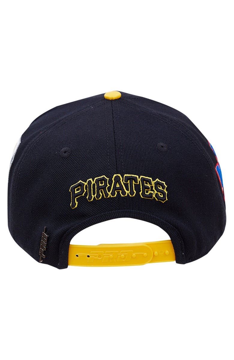 PRO STANDARD Men's Pro Standard Black Pittsburgh Pirates 1979 World Series Old English Snapback Hat, Alternate, color, 