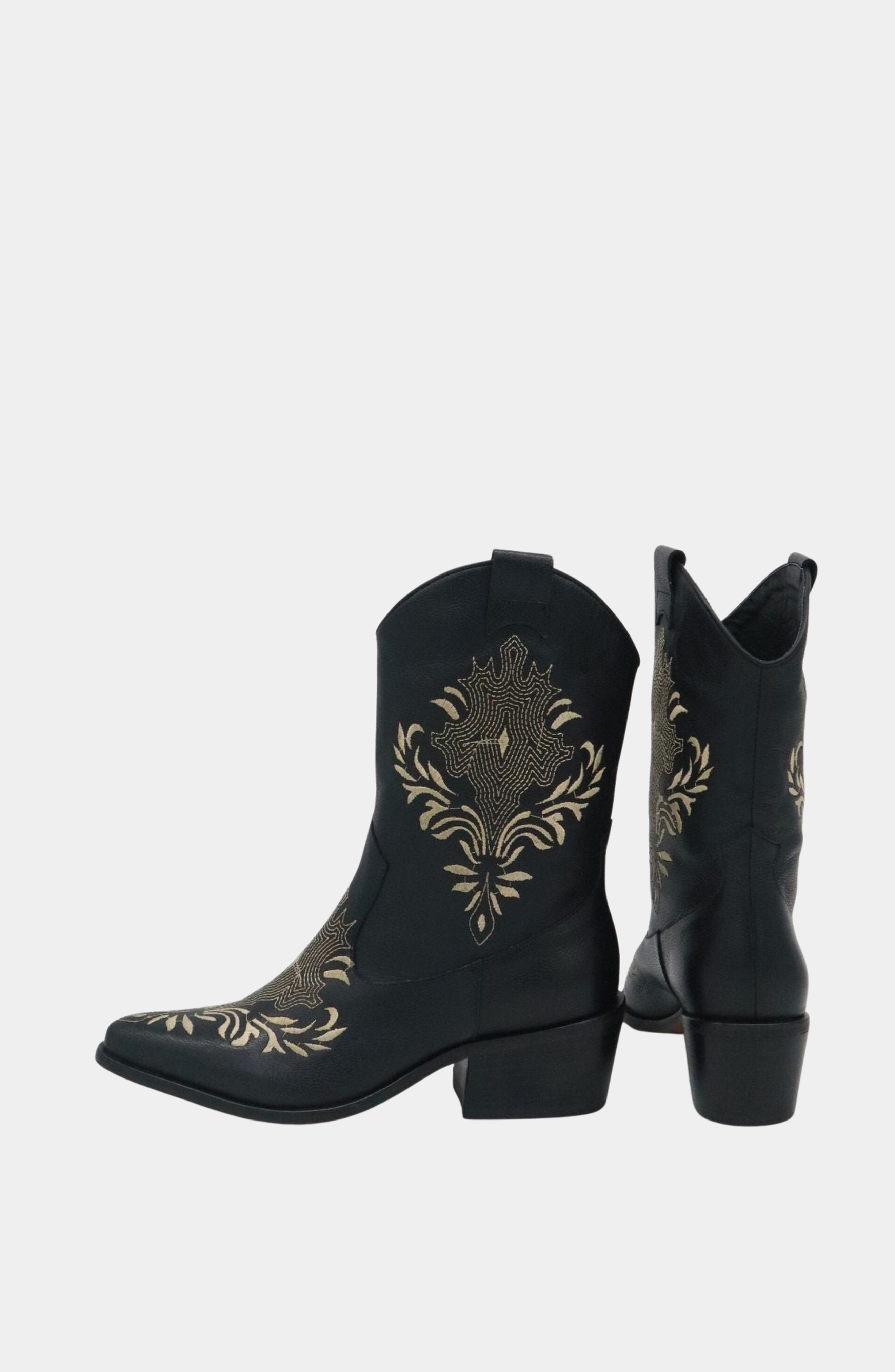 STIVALI NEW YORK Knox Cowboy Boots, Alternate, color, Black